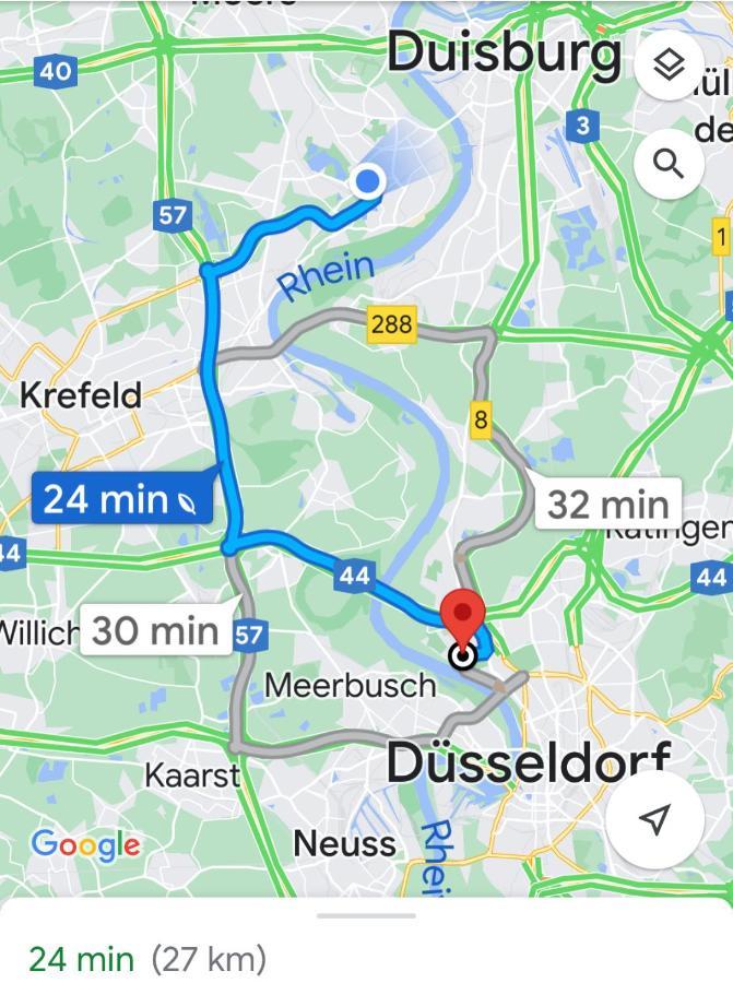 2 Rooms, Free Parking, 25 Min To Duesseldorf, 150 Mbps Wlan Duisburg Exteriör bild